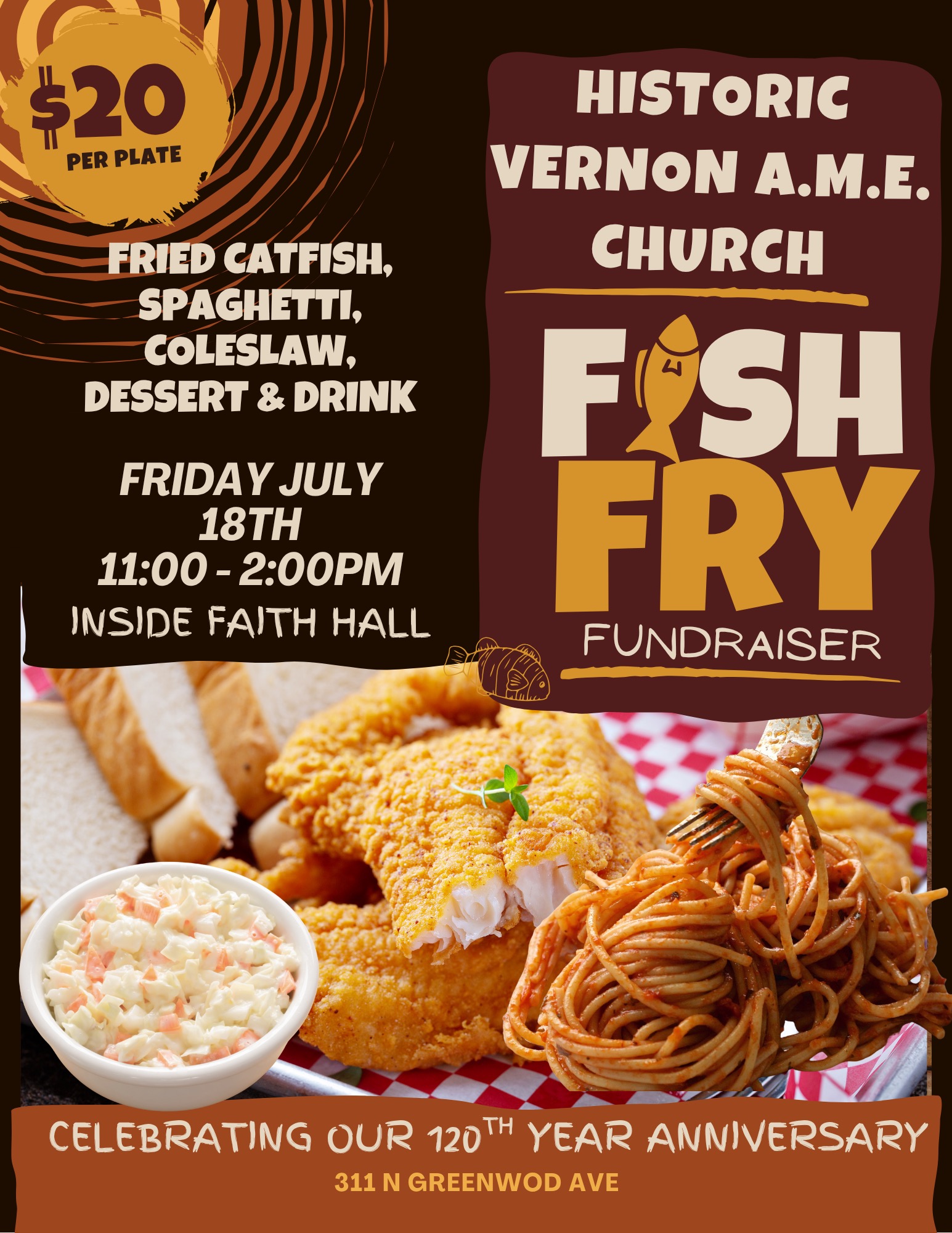 125th Church Anniversary Fish Fry Fundraiser